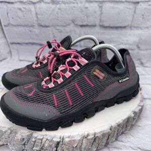 COLUMBIA Cruzado Women's Mesh Water Hiking Shoes Sneakers Size 7 Gray Pink